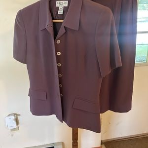 Purple two piece suit size 8